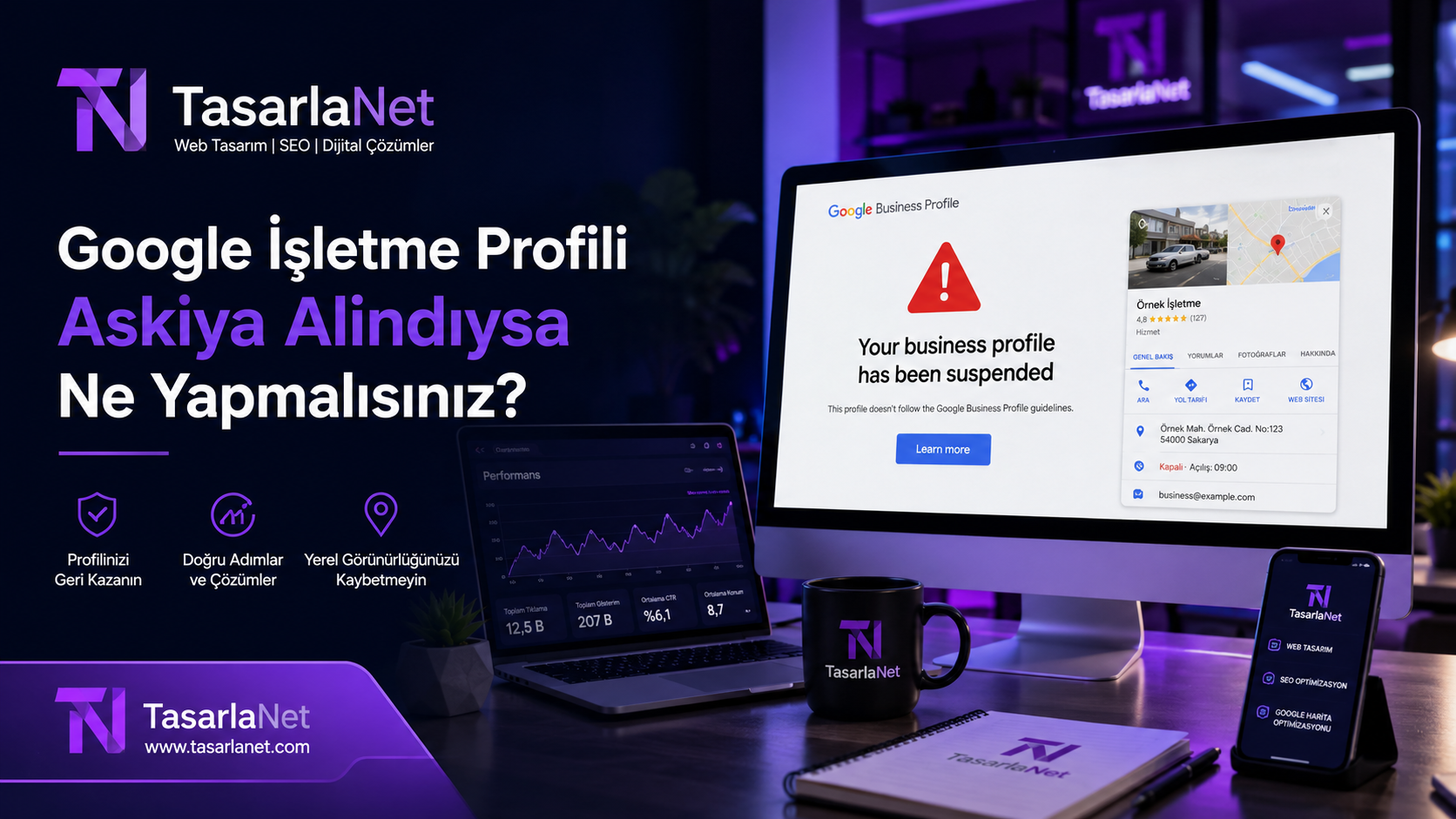 Google İşletme Profiliniz askıya alındıysa doğru adımları izleyerek hesabınızı yeniden aktif hale getirebilir ve yerel görünürlüğünüzü koruyabilirsiniz.