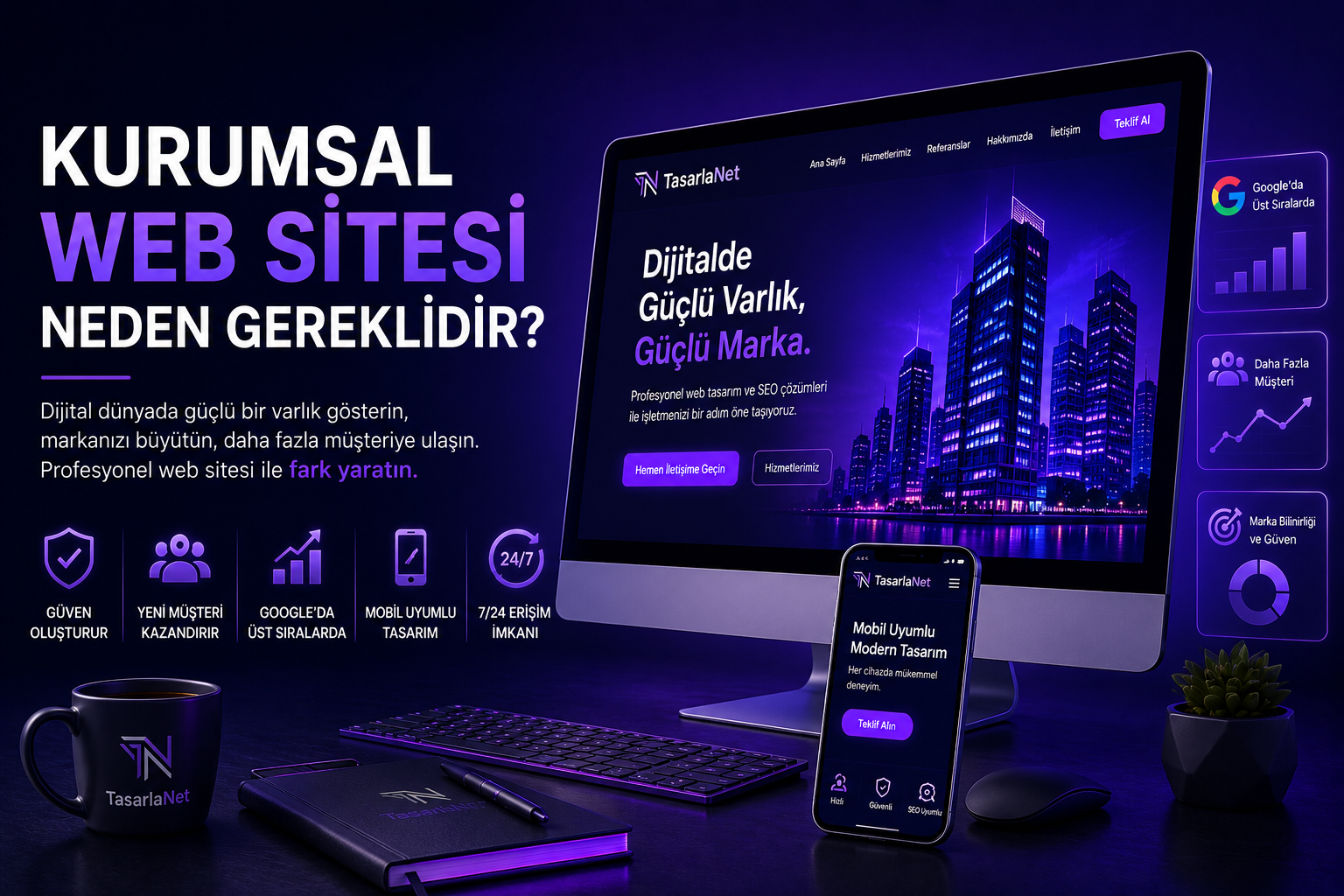 Kurumsal web sitesi tasarımı ile dijitalde güçlü marka görünürlüğü