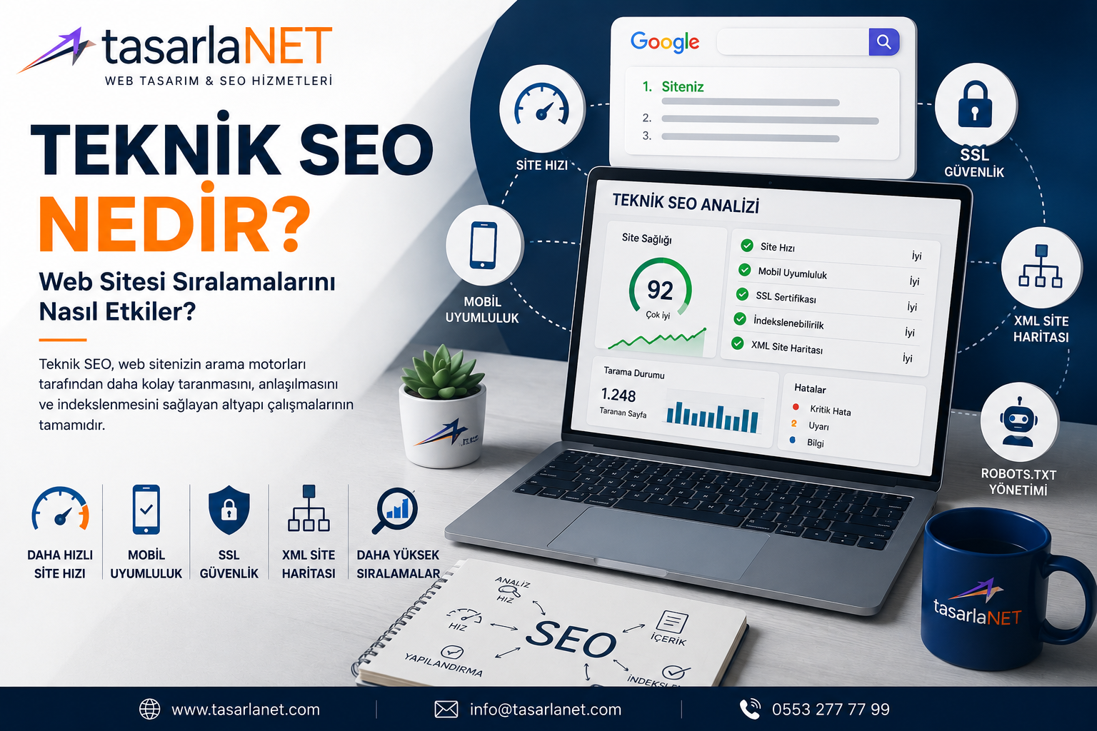 Teknik SEO çalışmaları ile web sitesi performansını ve Google sıralamalarını artırma