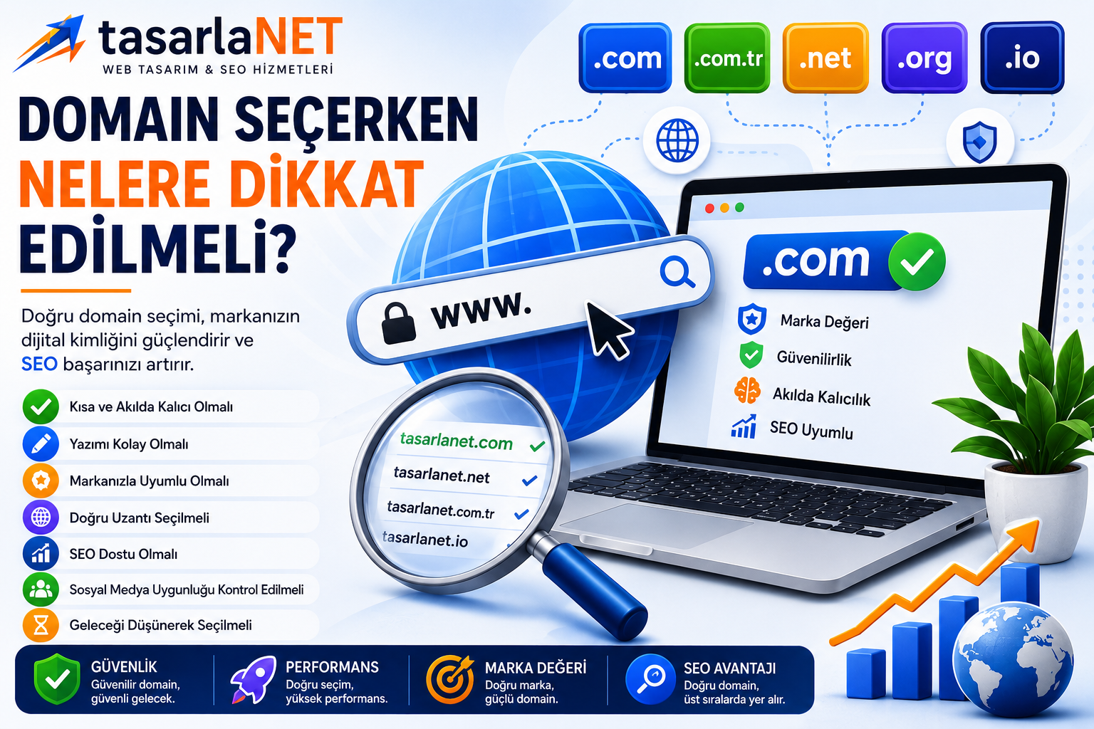 SEO uyumlu ve marka değeri yüksek domain seçimi rehberi